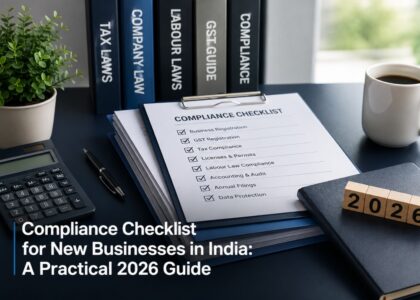 compliance checklist for new businesses in India